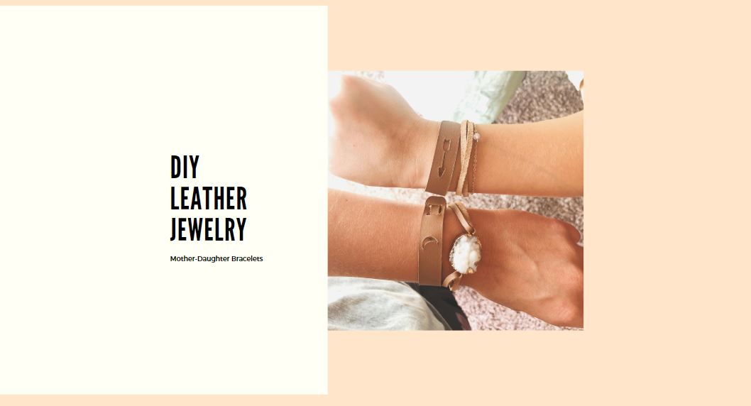 Leather Mother-Daughter Bracelets DIY Using Cricut