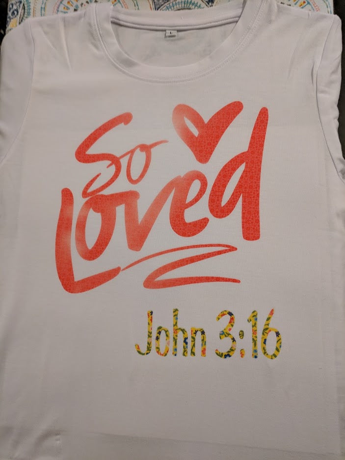 Cricut Infusible Ink T-shirt - So Loved!