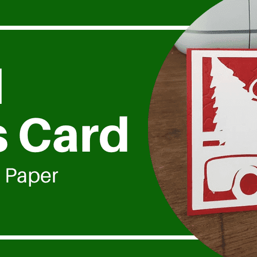 Debossed Holiday Card with Cricut Smart Sticker Paper