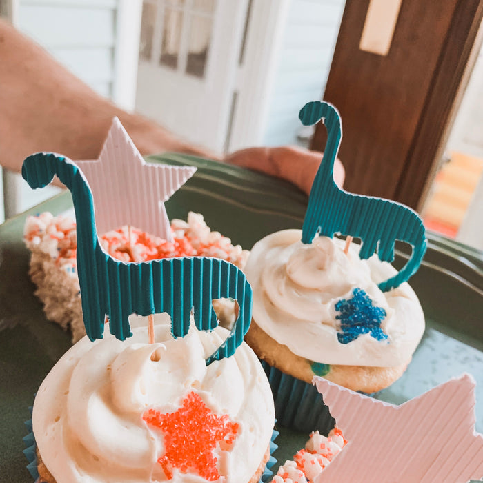 Dinosaur Birthday Banner & Cupcake Topper Inspiration
