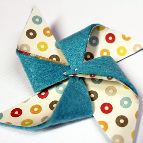 Felt & Paper Pinwheel Project Tutorial