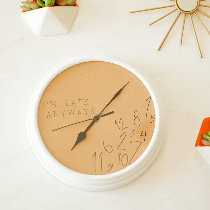 DIY Repurposed Clock Cricut Kraftboard