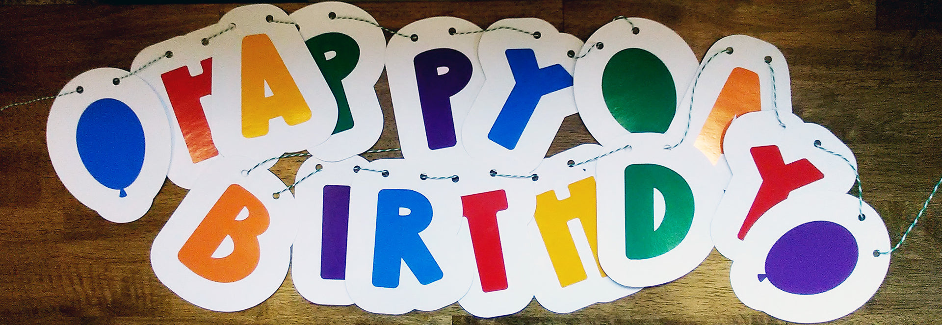 Rainbow Colors Happy Birthday Party Banner and Outdoor Sign Using Cricut Vinyl