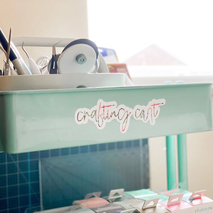 Make Vinyl Decals Cricut Joy Craft Room Organization