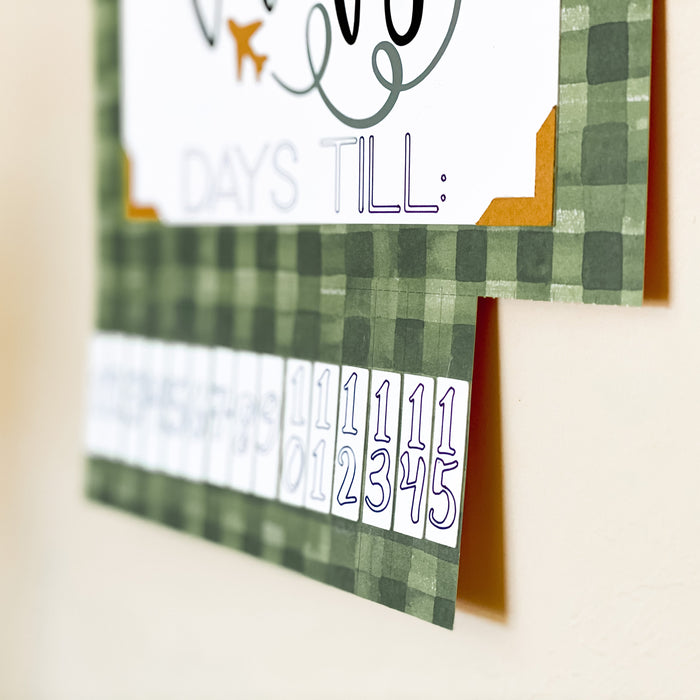 Cricut DIY Project: Vacation Countdown Calendar