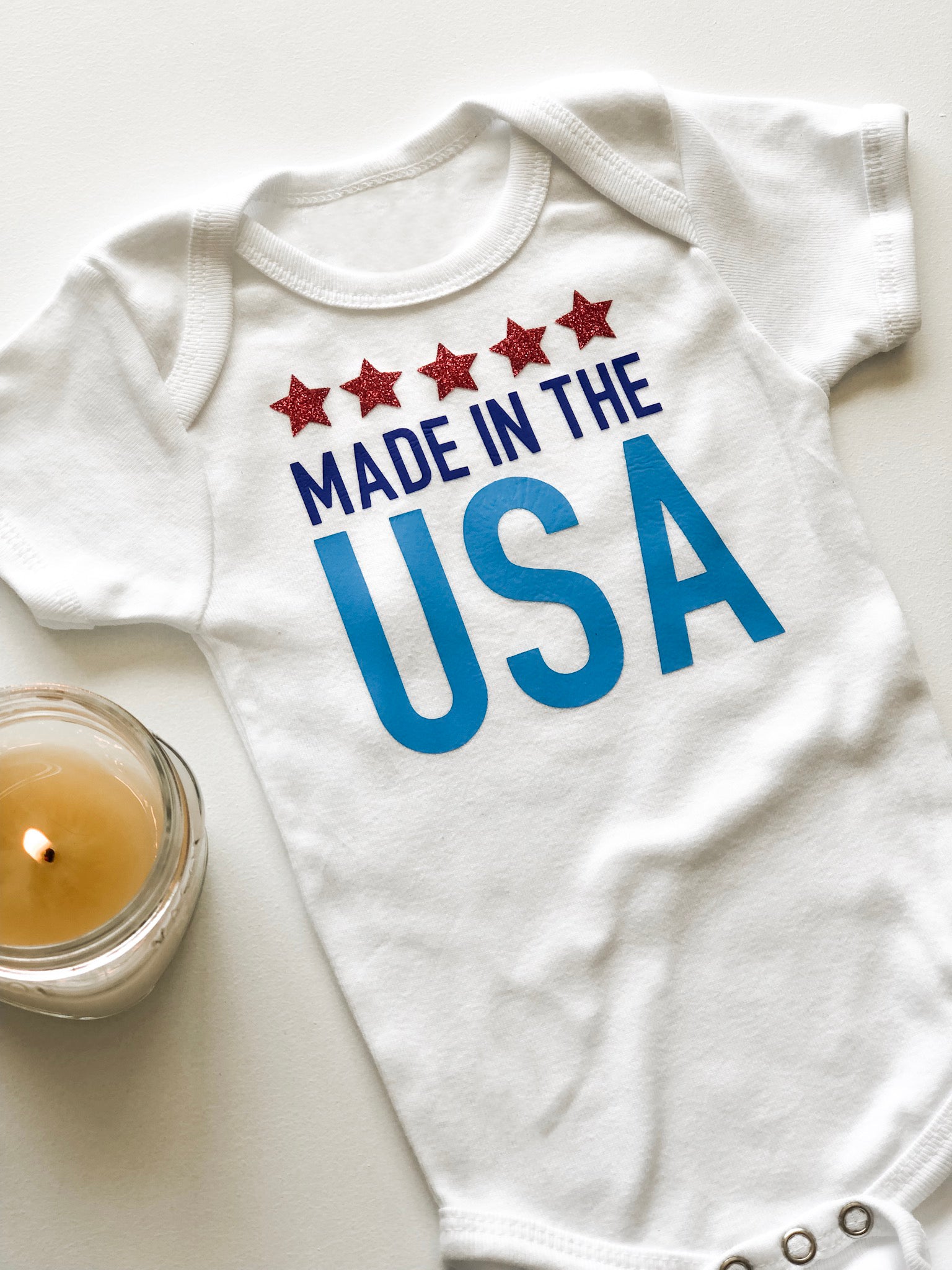 4th of July Baby Onesie with Cricut EasyPress2
