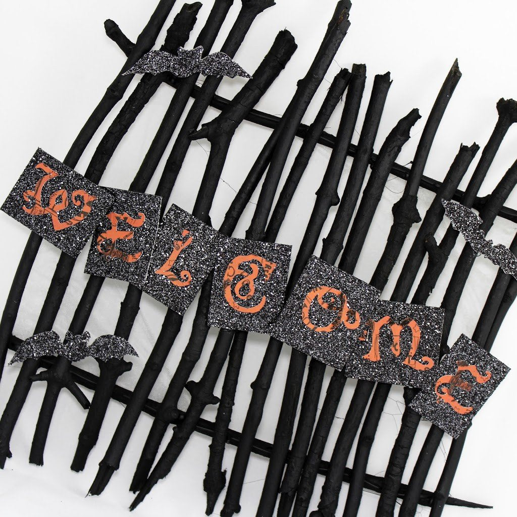 Frightfully Fun Bat Welcome Sign