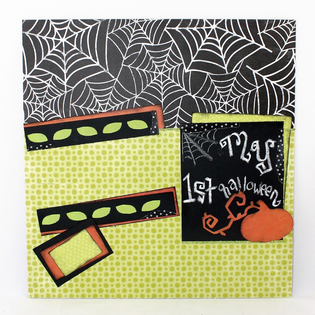 My First Halloween Scrapbook Layout