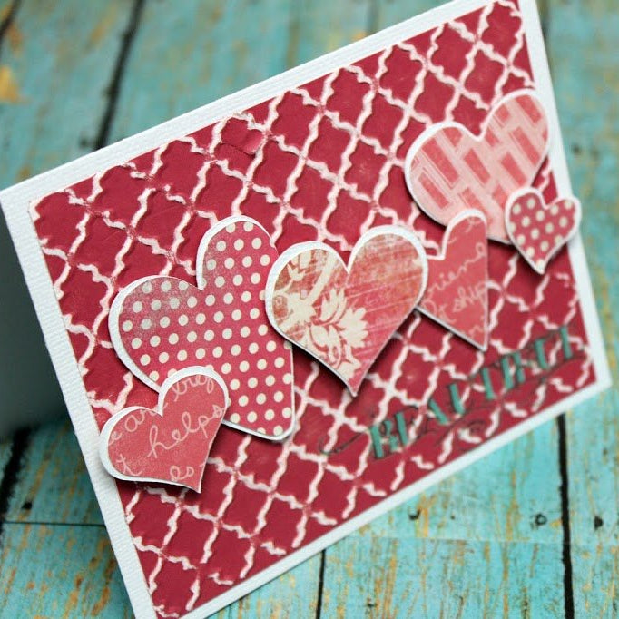 Pretty In Pink. How-To Sand Your Embossed Patterns