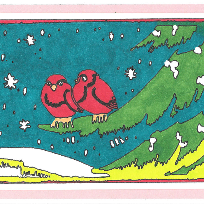 Hand-Colored Vintage Christmas Cards With Cricut Pens