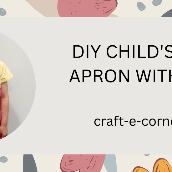 DIY Child's Barbie Apron with Cricut
