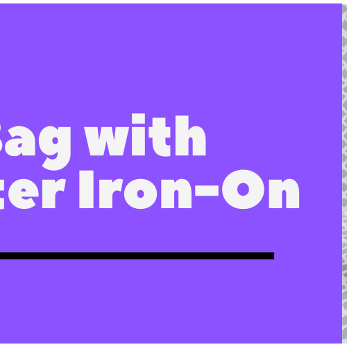 DIY Book Bag with Cricut Glitter Iron-On