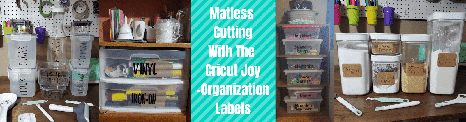 Matless Cutting with the Cricut Joy-Organization Labels