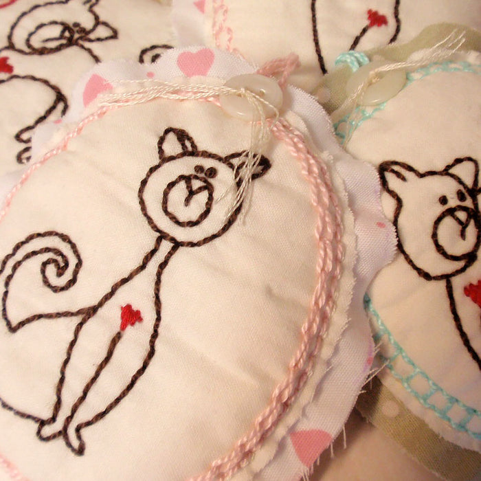 Hand Stitched Kitty Cat Mobile for Cat Lovers of Any Age