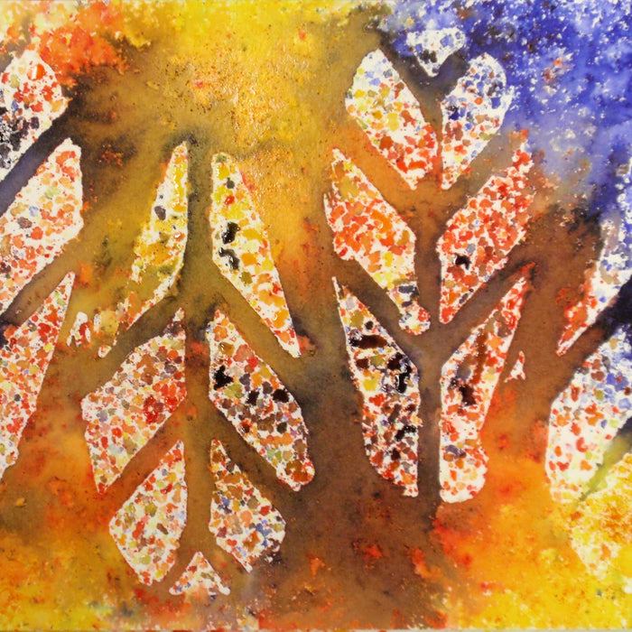 DIY Cards with Brusho Crystals and Watercolor Paint