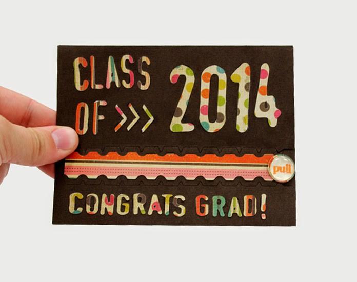 Interactive Zipper Pull Card- Congrats Grad!