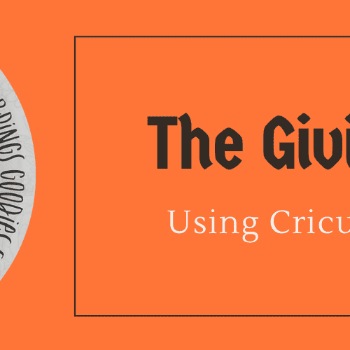 The Giving Plate with Cricut Vinyl