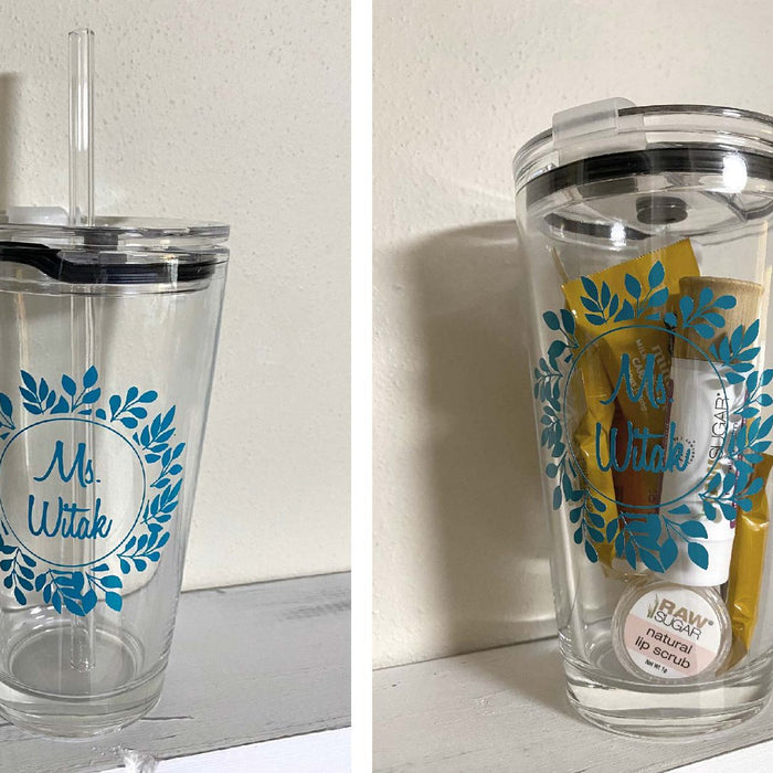 Teacher Appreciation DIY Tumbler Cricut Vinyl
