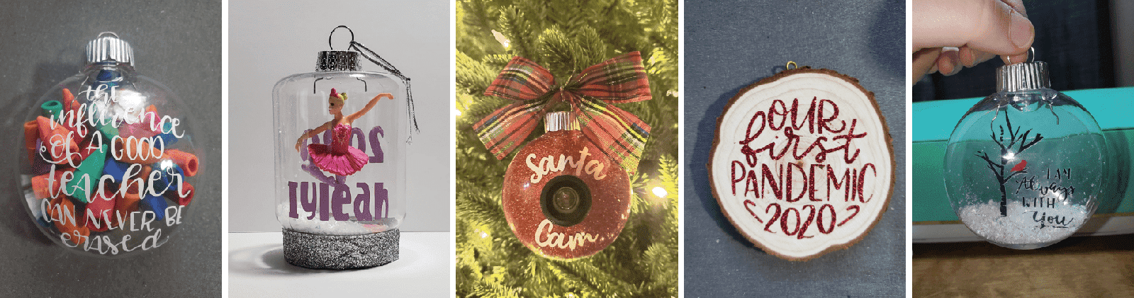 5 Super Simple DIY Christmas Ornaments With The Cricut