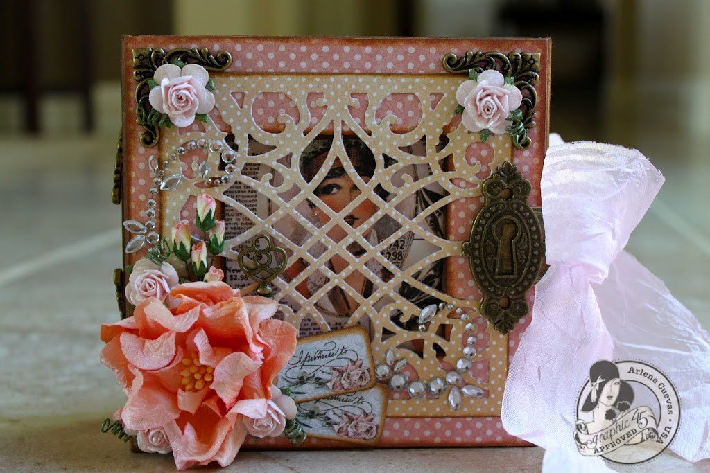 Vintage Glam Altered Art Box and Mini Album