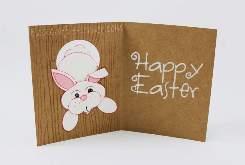 “Through The Bunny Hole” Easy Easter Bunny Punch Card
