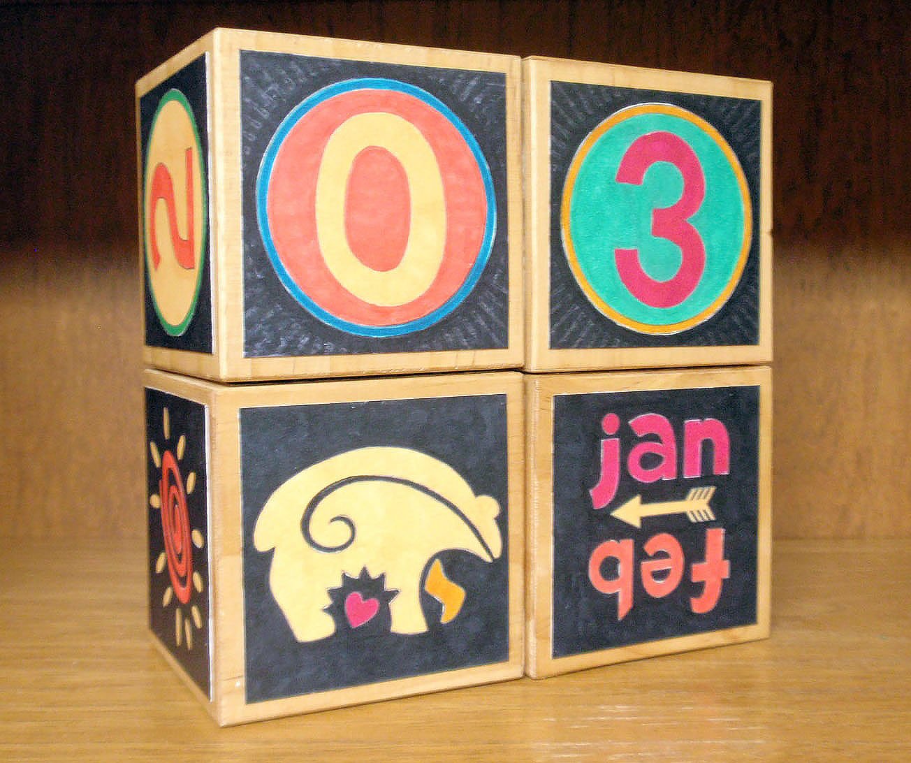 DIY Perpetual Block Calendar (including Free Pattern)