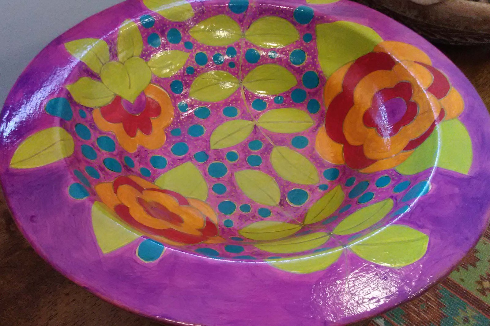 Hand Painted Bowl: Jump Start Cricut Pens