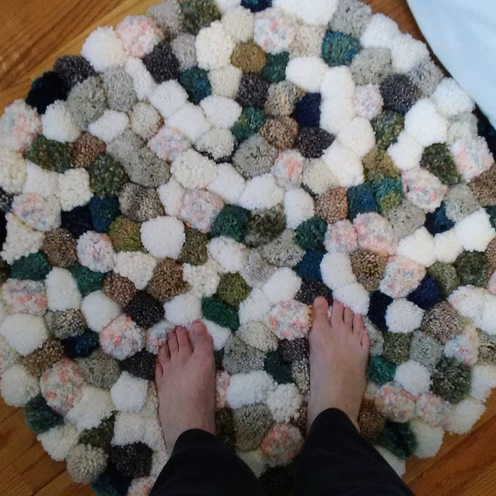 Super Soft Pom Rug Keep Toes Happy Cold Nights