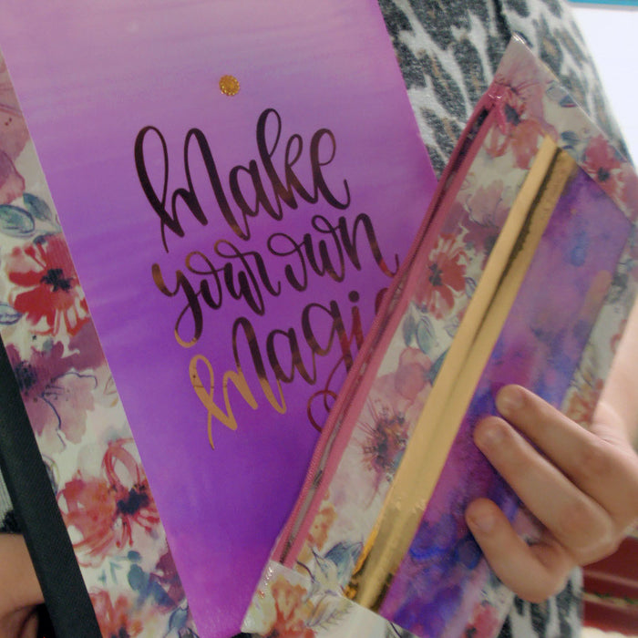 Personalized Back to School DIY with Cricut Adhesive Foil