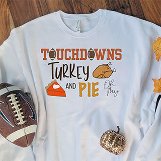 Thanksgiving Sweatshirt Using Cricut Iron-on