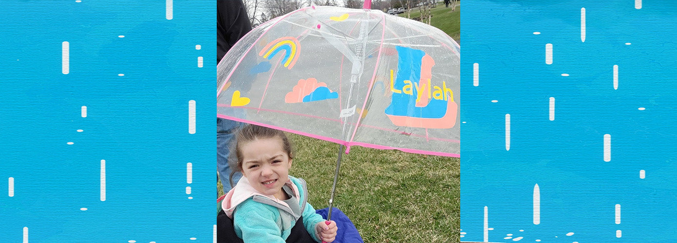 Personalized Umbrella Using Cricut Vinyl