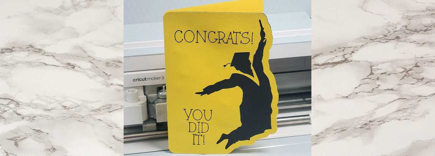 DIY Graduation Card with Cricut