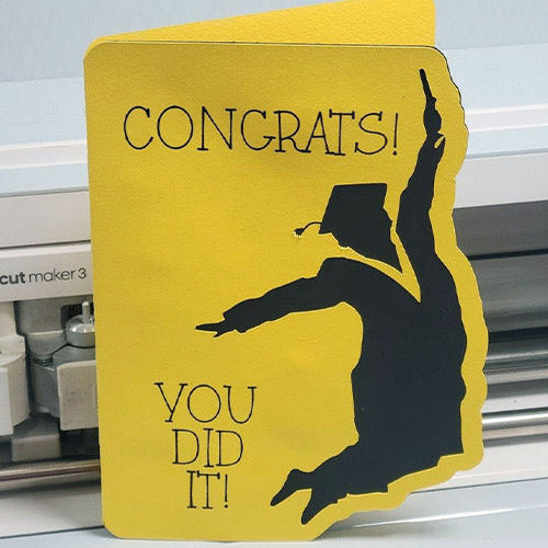 DIY Graduation Card with Cricut