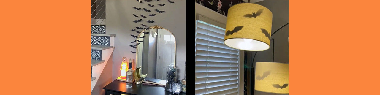 Halloween Paper Bat Decorations Using Cricut