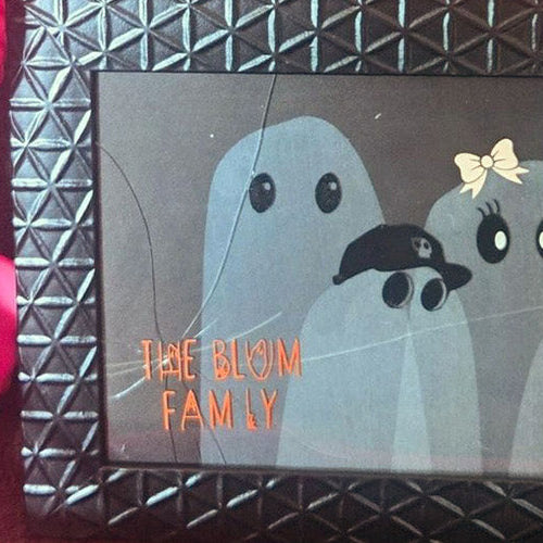 Ghost Family Framed Halloween Decor Using Cricut