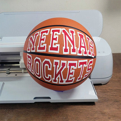 Personalized Basketball Using Cricut Iron-on