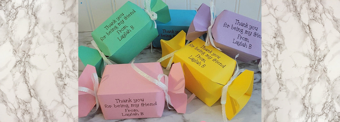 Party Favor Treat Boxes Using Cricut