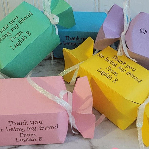 Party Favor Treat Boxes Using Cricut