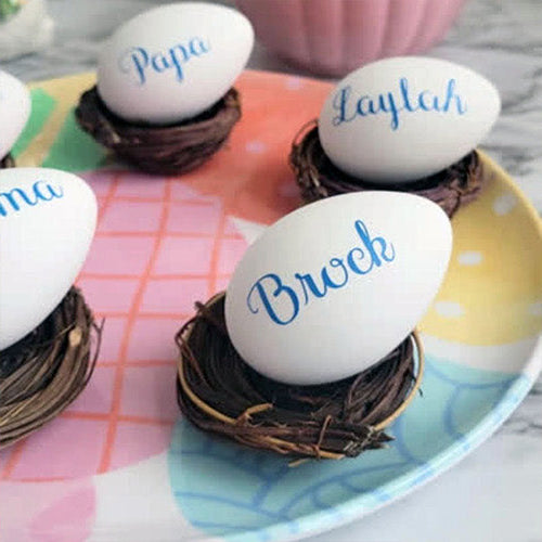 Easter Egg Place Cards Using Cricut Vinyl