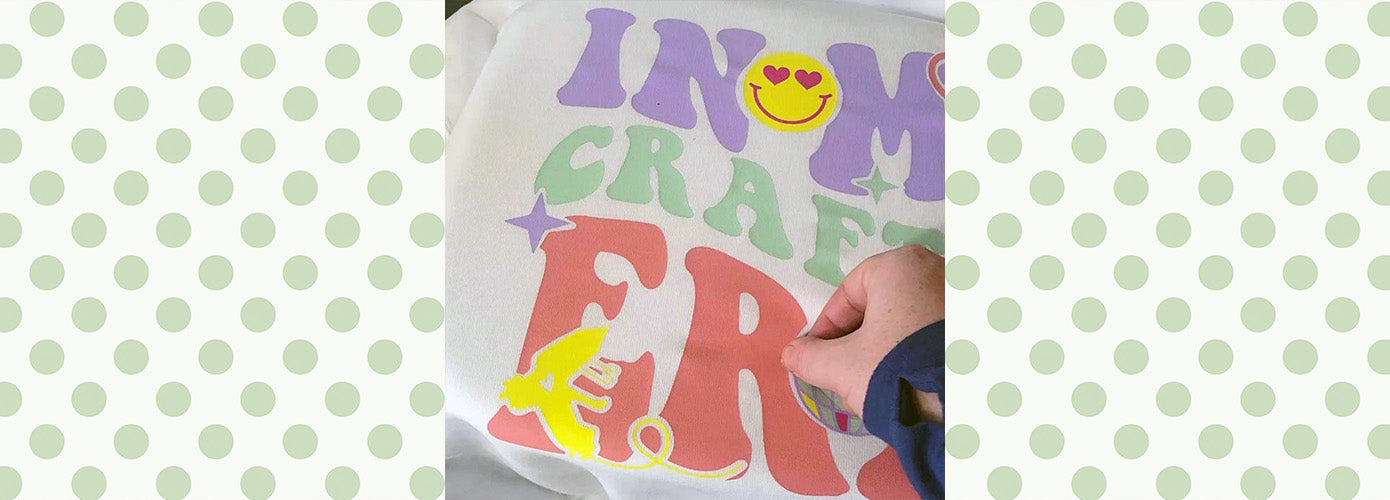 Crafter's "Crafty Era" Sweatshirt Using Cricut Iron-on