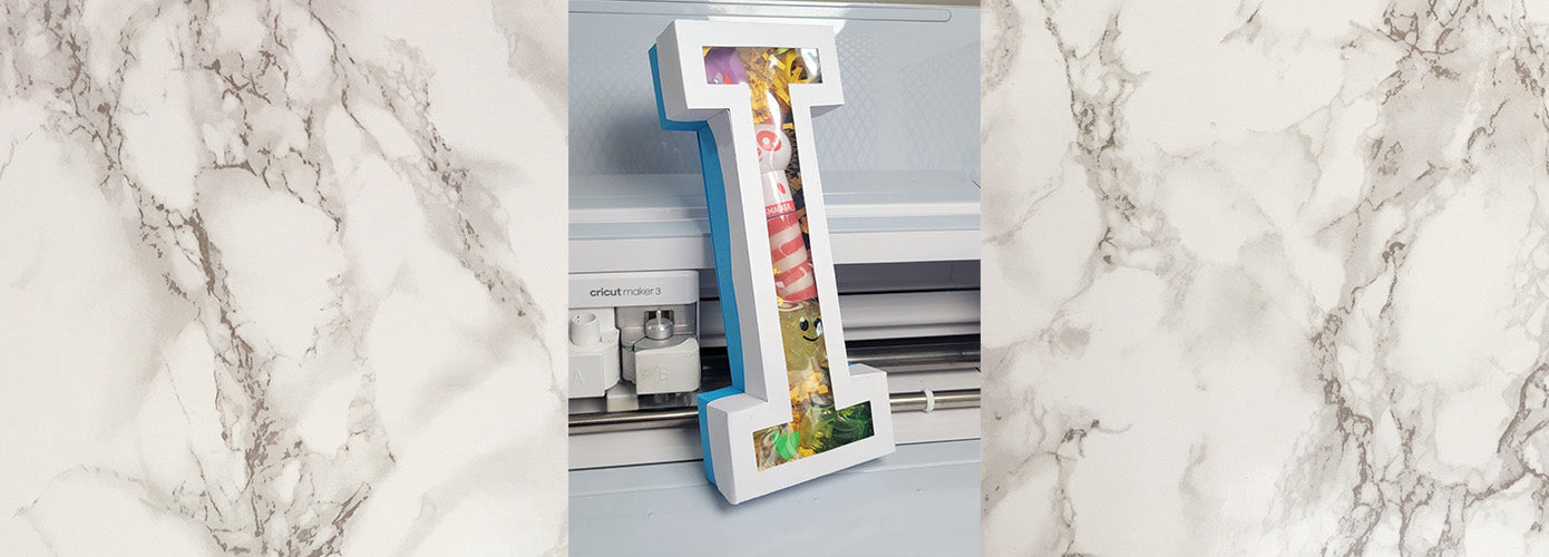 DIY Paper Alphabet Letter Party Treat Box Using Cricut