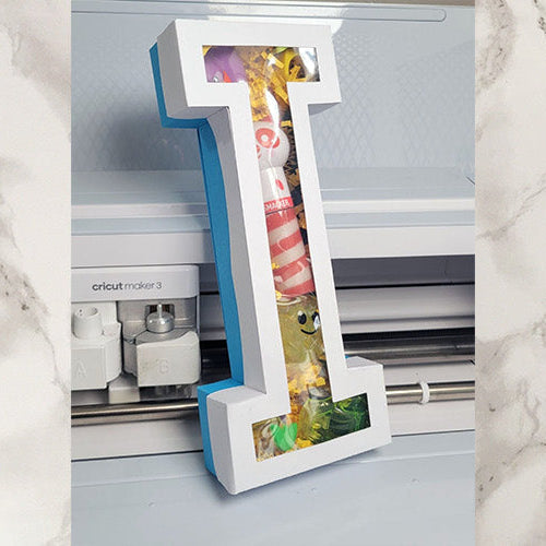 DIY Paper Alphabet Letter Party Treat Box Using Cricut
