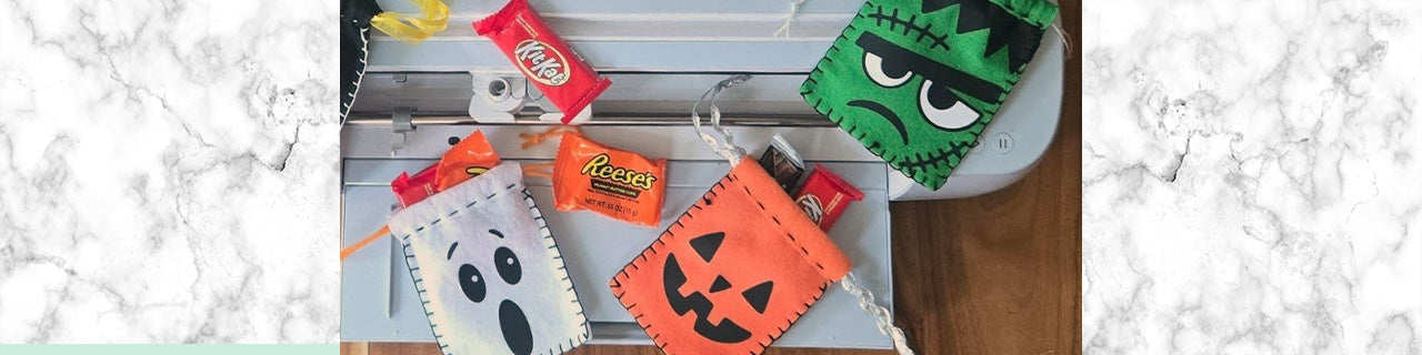 Halloween Felt Treat Bags Using Cricut