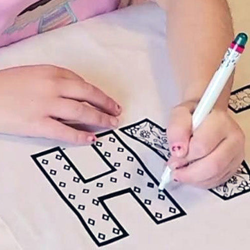 Coloring Pillow Cases: Birthday Party Activity Using Cricut