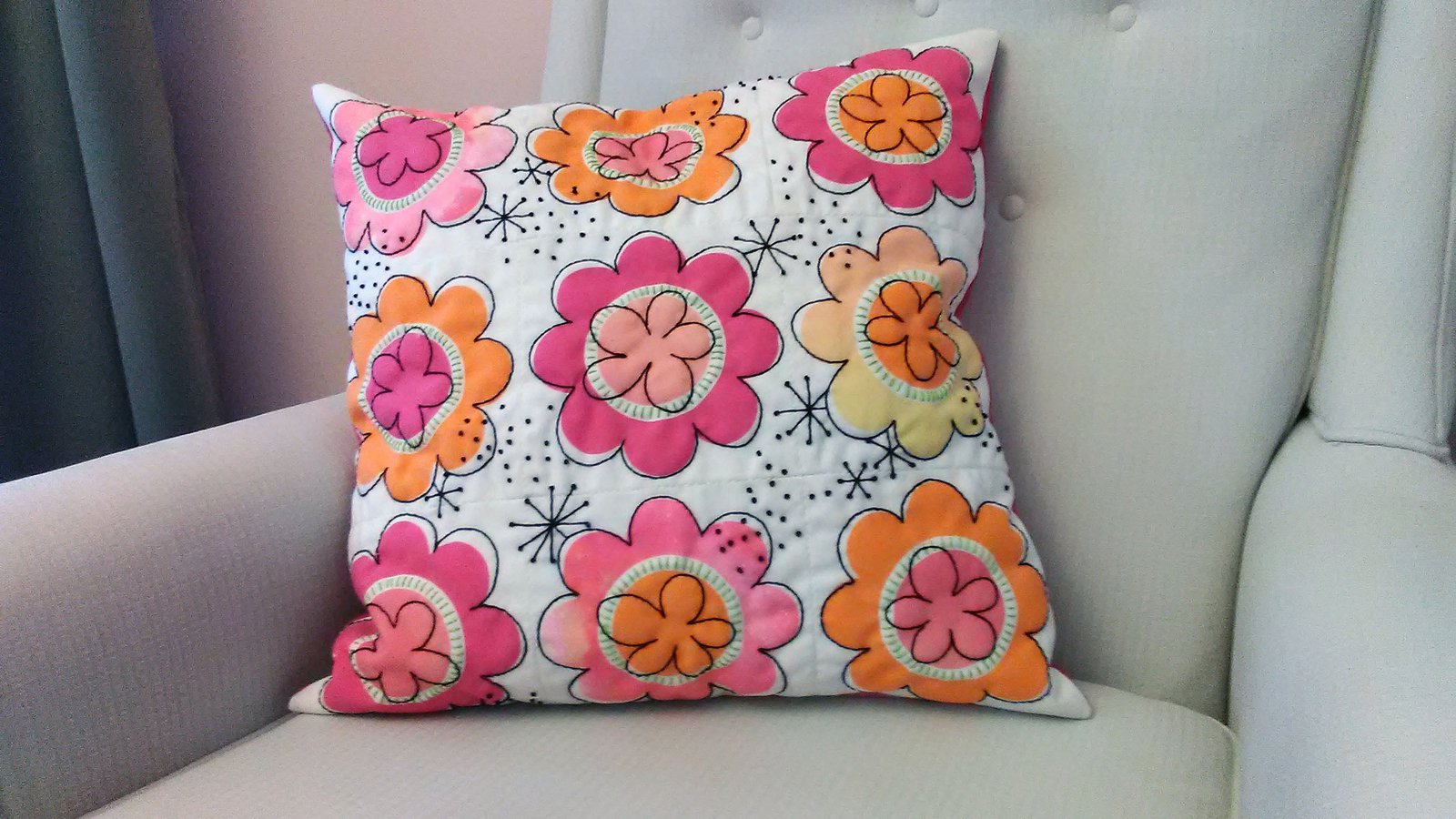 Infusible Ink Pillow Cover Flower Power