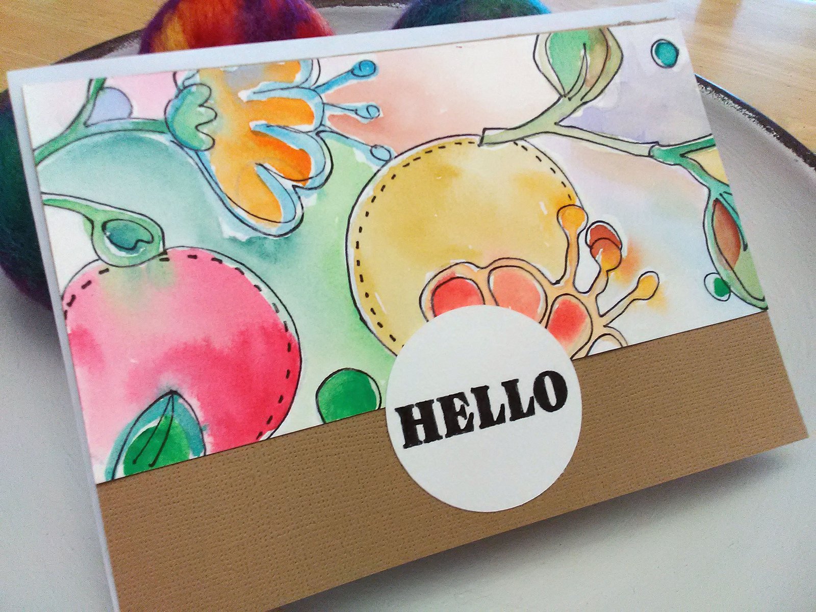 Make Watercolor Greeting Cards using Cricut Pens