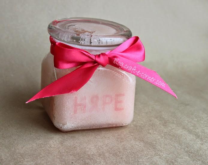 Breast Cancer Awareness: Hand Scrub & Glass Etching DIY