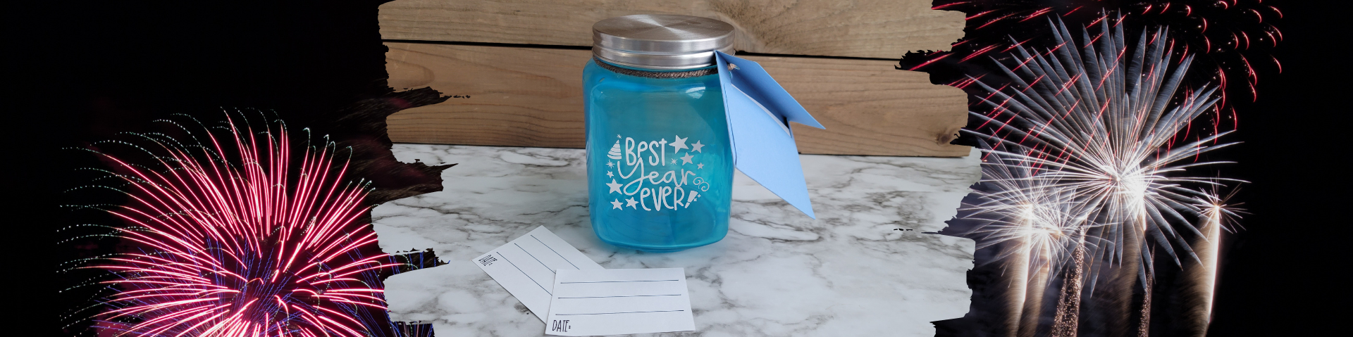 DIY New Years Jar Project with Cricut