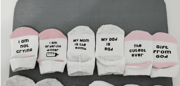Cricut Beginner Project - Baby Socks with Iron-On Vinyl