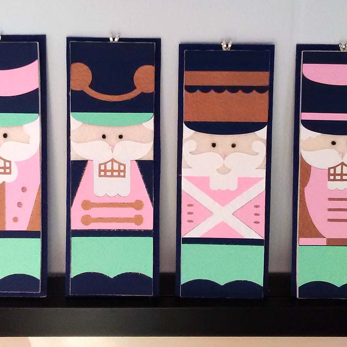 No-Sew Felt Nutcracker Ornaments Cricut Iron-On